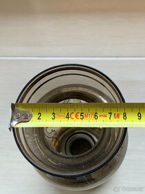 Váza hnědá se zlatým dekorem - 4