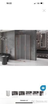 Sprchový kout 90x70 měděný,Nový - 4