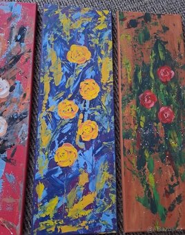 Ručně malované obrazy akryl - 4