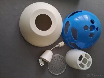 IKEA - dětský lustr a lampička s obláčky - 4