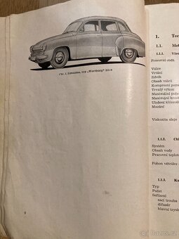 Wartburg 1000 - kniha Obsluha a údržba automobilu - 4