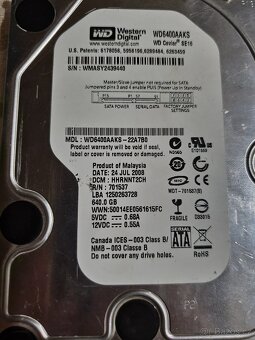 HDD Sata 640gb do pc a 2x 320gb sata do Notebooku. - 4