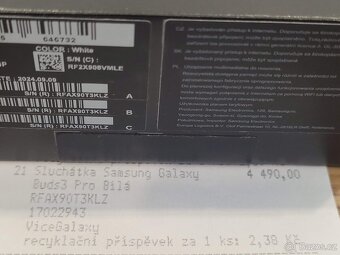Sluchátka Samsung Galaxy Buds3 Pro - nové, nerozbalené - 4