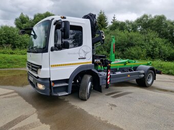 Mercedes Atego 1218 hákový nosič kontejnerů s hyd.rukou - 4