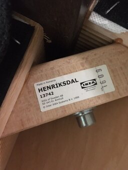 IKEA HENRIKSDAL - 4 jídelní židle  - cena za všechny 4ks - 4