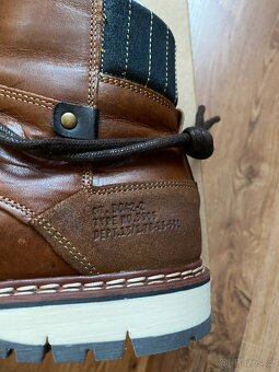 Nové pánské zimní kožené boty Baťa s teplou podšívkou - 44 - 4