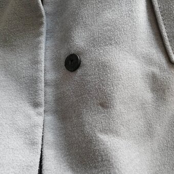 Dámský elegantní podzimní kabát H&M šedý černý - 4