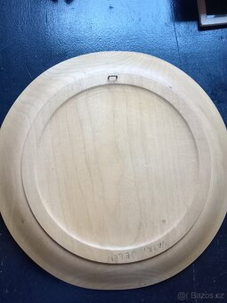 Obraz jelen na dřevěném talíři 28cm - 4