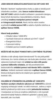 Mobilní klimatizace SENCOR SAC MT1240C Wifi - 4