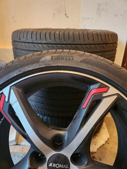 komplet kola R19 Ronal + letní pneu Pirelli 235/40 - 4