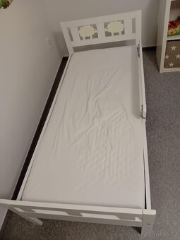 Dětská postýlka 160 x 70 cm + rošt + matrace - 4