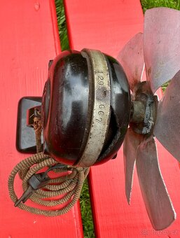 Starožitný ventilátor SVET krásný kousek pro sběratele - 4