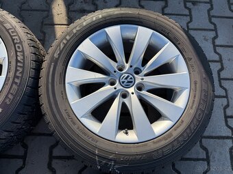 4x al kola 5x120 17 + pneu zimní 215/60 R17C - 4