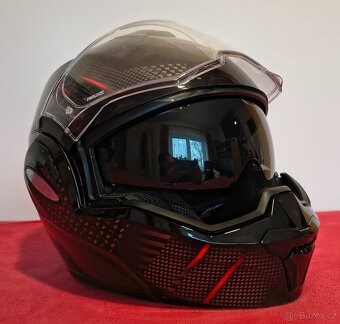 Překlápěcí přilba Scorpion Exo-Tech, vel.S + Interphone Tour - 4