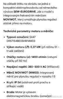 Motor s převodovkou - 4
