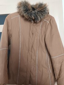 Podzimní dámská bunda velikost S ,odnímatelný kožíšek - 4
