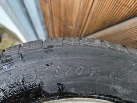 Plechové disky + pneu 165/70R13 Letní - 4