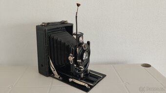 Starý velký měchový fotoaparát Voigtlander VAG Skopar - 4