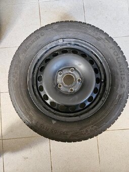 Zim.kola- Barum 195/65 R15 plech.disk 6Jx15 ET 47 + poklice - 4
