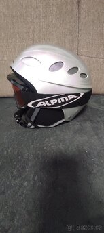 Lyžařská helma+brýle ALPINA - 4