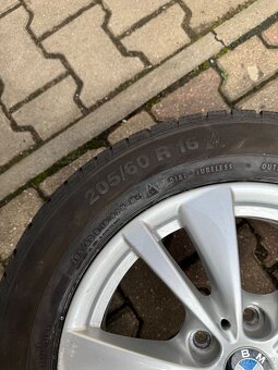 ALU disky 16” BMW – orig. sada, vyvážené, krásný stav + zimn - 4