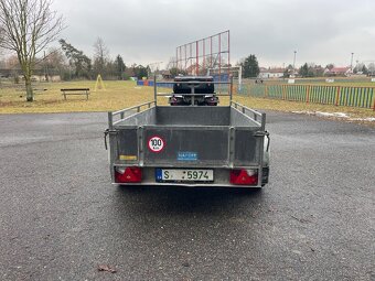 Bržděný přívěs HAPERT 2000 kg, 130X250 cm, nová stk - 4