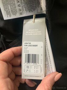 Nové Adidas Pánské/chlapecké šortky LOGO SHORT S 7" Černá - 4