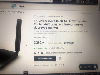 prodám anténu TP link LTE na sim, Antenu Philips ,držák TV - 4