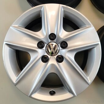 Ocelové strukturované disky Volkswagen 16" + poklice VW 16 - 4