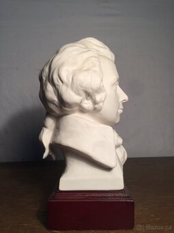 Goebel porcelánová soška busta Mozart sign. Bochmann - 4