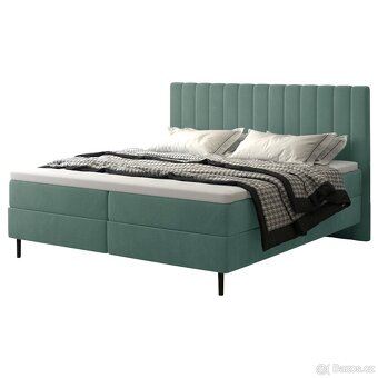 Postel boxspring s matrací a úložným prostorem [sleva] - 4