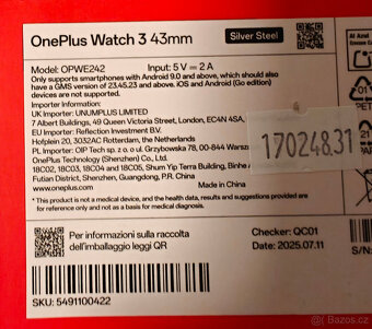 OnePlus Watch 3 43mm Silver Steel - 4