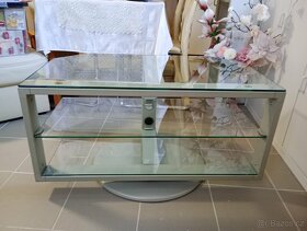Televizní stolek skleněný - 4