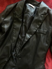 Kožená bunda dlouha s-xs - 4