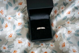 Zlatý prsten Danfil Diamond 1617 z bílého zlata s briliantem - 4