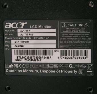 Monitor 17" TFT LCD - 4