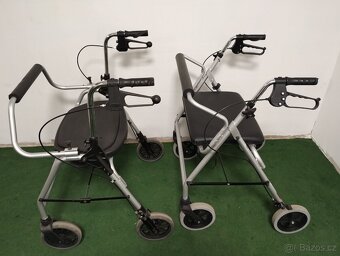 Bariatrické čtyřkolové chodítko se sedákem XXL - 4