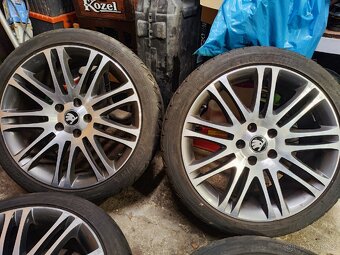 ALU kola Škoda Luxon 5x112 zánovní pneu 225/40 ZR18 - 4