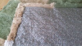 Luxusní manželská kožešinová pokrývka,deka,kožešina,přehoz - 4