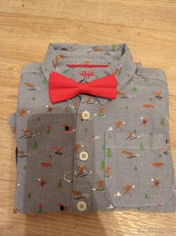 Chlapecká vánoční košile F&F, vel. 4-5 let - 4