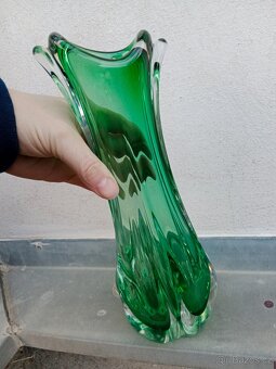 Váza hutní sklo - 4