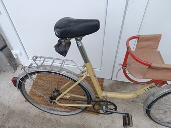 staré zachovalé retro kolo LIBERTA + dětská sedačka - 4