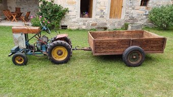 Malotraktor (motorobot) PF62 s vlekem + náhr.díly - 4