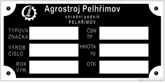 Štítky na BSS, Vihorlat, Agrostroj, Agrozet, Sts - 4