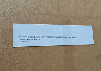 Josef Lada obraz - Zimní dětské hry 1936 - 4