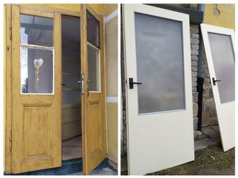 Dveře staré panelákový typ prosklené i plné - 4
