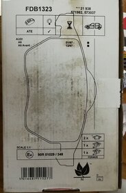 BRZDOVÉ DESTIČKY FE FDB1323 NOVÉ - 4