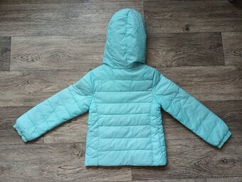 Podzimní holčičí modro-růžová bunda, vel. 5- 6 let - 4