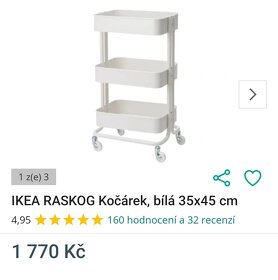 Kovový regál IKEA. - 4