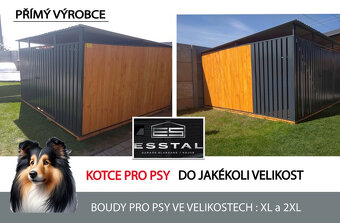 Voliéra –Kotec pro psa 3×2 m , vodorovné uzavřené profily. - 4